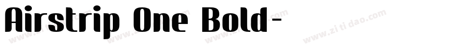 Airstrip One Bold字体转换